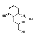 CAS 登录号：84540-69-2， 3-(2-亚氨基-6-甲基-1(2H)-吡啶基)-1,2-丙烷二醇盐酸盐(1:1)