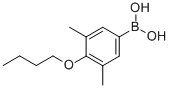 structure of CAS# 845551-41-9, 2-Butoxy-3,5-Dimethylphenylboronic Acid