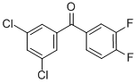 structure of CAS# 845781-05-7, 3,5-Dichloro-3',4'-Difluorobenzophenone;3,5-DICHLORO-3',4'-DIFLUOROBENZOPHENONE