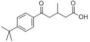 structure of CAS# 845781-47-7, 5-(4-Tert-Butylphenyl)-3-Methyl-5-Oxovaleric Acid;5-(4-TERT-BUTYLPHENYL)-3-METHYL-5-OXOVALERIC ACID