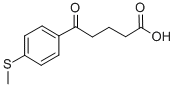 structure of CAS# 845790-49-0, 5-Oxo-5-(4-Thiomethylphenyl)Valeric Acid;5-OXO-5-(4-THIOMETHYLPHENYL)VALERIC ACID