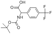 structure of CAS# 847147-40-4, N-Boc-2-(4-Trifluoromethyl-Phenyl)-DL-Glycine