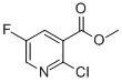 structure of CAS# 847729-27-5, Methyl2-Chloro-5-Fluoronicotinate;2-Chloro-5-Fluoro-Nicotinic Acid Methyl Ester;METHYL2-CHLORO-5-FLUORONICOTINATE
