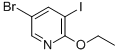 structure of CAS# 848243-20-9, 5-Bromo-2-Ethoxy-3-Iodo-Pyridine;5-Bromo-2-Ethoxy-3-Iodo-Pyridine