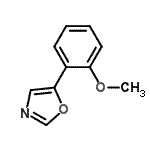 结构式 CAS# 848608-55-9, 5-(2-甲氧基苯基)-1,3-恶唑