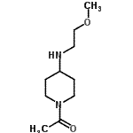 结构式 CAS# 849021-41-6, 1-{4-[(2-甲氧基乙基)氨基]-1-哌啶基}乙酮