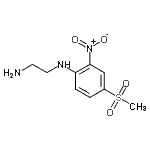 structure of CAS# 849035-93-4, N-[4-(Methylsulfonyl)-2-nitrophenyl]-1,2-ethanediamine;1-[(2-aminoethyl)amino]-4-(methylsulfonyl)-2-nitrobenzene;N-(2-aminoethyl)-4-methanesulfonyl-2-nitroaniline;N-(2-aminoethyl)-N-[4-(methylsulfonyl)-2-nitrophenyl]amine