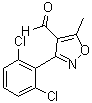 structure of CAS# 849060-70-4, 3-(2,6-Dichlorophenyl)-5-Methylisoxazole-4-Carbaldehyde;3-(2,6-DICHLOROPHENYL)-5-METHYLISOXAZOLE-4-CARBALDEHYDE