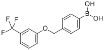 structure of CAS# 849062-03-9, B-[4-[[3-(Trifluoromethyl)phenoxy]methyl]phenyl]-Boronic acid;4-(3’-(Trifluoromethyl)Phenoxymethyl)Phenylboronic