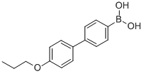 structure of CAS# 849062-20-0, 4-(4'-Propoxyphenyl)Phenylboronic Acid;4'-N-Propoxybiphenyl-4-Boronic Acid, 97%