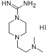 structure of CAS# 849777-24-8, 4-[2-(Dimethylamino)Ethyl]Piperazine-1-Carboximidamide Hydroiodide;4-[2-(DIMETHYLAMINO)ETHYL]PIPERAZINE-1-CARBOXIMIDAMIDE HYDROIODIDE