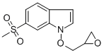 structure of CAS# 849924-91-0, 6-(Methylsulfonyl)-1-(Oxiran-2-Ylmethoxy)-1H-Indole