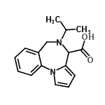 structure of CAS# 849924-95-4, 5-Isopropyl-5,6-dihydro-4H-pyrrolo[1,2-a][1,4]benzodiazepine-4-carboxylic acid;5,6-Dihyd<wbr>ro-5-isop<wbr>ropyl-(4H<wbr>)-pyrrolo<wbr>[1,2-a](1<wbr>,4)benzod<wbr>iazepin-4<wbr>-carboxyl<wbr>ic acid (<wbr>mixture o<wbr>f R and S<wbr> forms);5,6-Dihyd<wbr>ro-5-isop<wbr>ropyl-4H-<wbr>pyrrolo[1<wbr>,2-a][1,4<wbr>]benzodia<wbr>zepine-4-<wbr>carboxyli<wbr>c acid;5-iso-Propyl-5,6-dihydro-4H-pyrrolo[1,2-a][1,4]