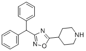 structure of CAS# 849925-02-6, 4-(3-Benzhydryl-1,2,4-Oxadiazol-5-Yl)Piperidine