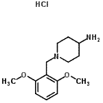 structure of CAS# 849925-08-2, 1-(2,6-Dimethoxybenzyl)-4-piperidinamine hydrochloride (1:1);1-(2,6-Dimethoxybenzyl)piperidin-4-amine;1-(2,6-Dimethoxybenzyl)piperidin-4-amine hydrochloride;1-(2,6-Dimethoxybenzyl)piperidin-4-aminehydrochloride