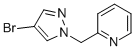 structure of CAS# 850349-20-1, 2-(4-Bromo-Pyrazol-1-Ylmethyl)-Pyridine;2-((4-Bromo-1H-Pyrazol-1-Yl)Methyl)Pyridine;4-Bromo-1-(Pyridin-2-Ylmethyl)-1H-Pyrazole;2-(4-BROMO-PYRAZOL-1-YLMETHYL)-PYRIDINE