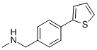 structure of CAS# 850375-04-1, N-Methyl-N-(4-Thien-2-Ylbenzyl)Amine;N-Methyl-4-(Thien-2-Yl)Benzylamine 97%;N-METHYL-N-(4-THIEN-2-YLBENZYL)AMINE