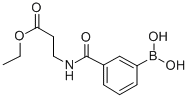 structure of CAS# 850567-28-1, 3-(3-Ethoxy-3-Oxopropylcarbamoyl)Phenylboronic Acid;3-[(3-Ethoxy-3-Oxopropyl)Carbamoyl]Benzeneboronic Acid 97%;3-[(3-ETHOXY-3-OXOPROPYL)CARBAMOYL]BENZENEBORONIC ACID;3-(3-ETHOXY-3-OXOPROPYLCARBAMOYL)PHENYLBORONIC ACID