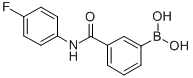 结构式 CAS# 850567-35-0, 3-(4-氟苯基)氨基羰基苯硼酸
