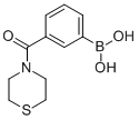 结构式 CAS# 850567-37-2, 3-(硫代吗啉-4-基羰基)苯硼酸
