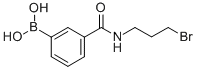 结构式 CAS# 850567-42-9, N-(3-溴丙基)3-硼酸基苯甲酰胺