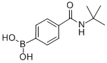 structure of CAS# 850568-14-8, 4-(Tert-Butylaminocarbonyl)Phenylboronic Acid;4-(Tert-Butylaminocarbonyl)Benzeneboronic Acid 97%;4-(Tert-Butylcarbamoyl)Benzeneboronic Acid, 97%;4-(TERT-BUTYLAMINOCARBONYL)BENZENEBORONIC ACID