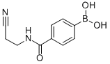 结构式 CAS# 850568-16-0, 4-(2-氰基乙基氨基羰基)苯硼酸