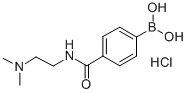 structure of CAS# 850568-22-8, 4-(2-(Dimethylamino)Ethylcarbamoyl)Phenylboronic Acid Hydrochloride;4-[2-(N,N-DIMETHYLAMINOETHYL)AMINOCARBONYL]BENZENEBORONIC ACID HYDROCHLORIDE;4-{[2-(Dimethylamino)Ethyl]Carbamoyl}Benzeneboronic Acid Hydrochloride;4-[2-(N,N-DIMETHYLAMINOETHYL)AMINOCARBONYL]PHENYLBORONIC ACID, HCL