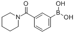 structure of CAS# 850568-34-2, 3-(Piperidine-1-Carbonyl)Phenylboronic Acid;3-(1-Piperidinylcarbonyl)Benzeneboronic Acid, 97%;3-(Piperidine-1-Carbonyl)Benzeneboronic Acid 97%;3-(PIPERIDINE-1-CARBONYL)BENZENEBORONIC ACID