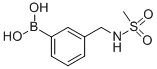 structure of CAS# 850568-39-7, (3-Methanesulfonylaminomethyl)Benzeneboronic Acid;Boronic Acid, B-[3-[[(Methylsulfonyl)Amino]Methyl]Phenyl]-;3-[(Methylsulphonylamino)Methyl]Benzeneboronic Acid 98%;(3-Methanesulfonylaminomethyl)Benzeneboronic Acid ,98%