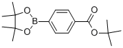 structure of CAS# 850568-72-8, 4-(tert-Butoxycarbonyl)phenylboronic acid pinacol ester;Tert-Butyl 4-(4,4,5,5-Tetramethyl-1,3,2-Dioxaborolan-2-Yl)Benzoate;4-(Tert-Butoxycarbonyl)Benzeneboronic Acid, Pinacol Ester 97%;4-(TERT-BUTOXYCARBONYL)BENZENEBORONIC ACID, PINACOL ESTER