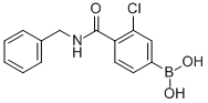 结构式 CAS# 850589-42-3, 3-氯-4-(N-苄基氨基甲酰)苯硼酸