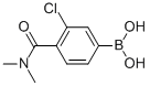 structure of CAS# 850589-47-8, 3-Chloro-4-(N,N-Dimethylcarbamoyl)Benzeneboronic Acid;3-Chloro-4-(N,N-Dimethylcarbamoyl)Benzeneboronic Acid 98%;3-Chloro-4-(Dimethylcarbamoyl)Benzeneboronic Acid, 98%;3-Chloro-4-(Dimethylcarbamoyl)Benzeneboronic Acid 98%
