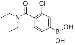 结构式 CAS# 850589-48-9, 3-氯-4-(N,N-二乙基氨基甲酰)苯硼酸