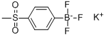 structure of CAS# 850623-40-4, Potassium (4-Methylsulfonylphenyl)Trifluoroborate;POTASSIUM (4-METHYLSULPHONYLPHENYL)TRIFLUOROBORATE;POTASSIUM (4-METHYLSULFONYLPHENYL)TRIFLUOROBORATE