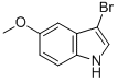 structure of CAS# 85092-83-7, 3-Bromo-5-Methoxy-1H-Indole;1H-INDOLE, 3-BROMO-5-METHOXY-;3-BROMO-5-METHOXY-1H-INDOLE;3-Bromo-5-Methoxyindole