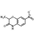 结构式 CAS# 85160-82-3, 2-甲基-7-硝基-2H-1,4-苯并恶嗪-3(4H)-酮