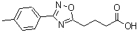 结构式 CAS# 851628-34-7, 4-[3-(4-甲基苯基)-1,2,4-恶二唑-5-基]丁酸