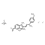 CAS#: 85187-87-7， 2-[(4-Methoxyphenyl)(methyl)carbonohydrazonoyl]-1,3,3-trimethyl-5-nitro-3H-indolium hydrogen phosphate (1:2:1)