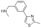 结构式 CAS# 852180-43-9, N-甲基-N-[3-(2-甲基-1,3-噻唑-4-基)苄基]胺