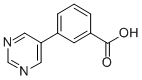 structure of CAS# 852180-74-6, 3-Pyrimidin-5-Yl-Benzoic Acid;3-(2-Oxo-1,2-Dihydropyrimidin-5-Yl)Benzoic Acid;3-(2-(Methylthio)Pyrimidin-5-Yl)Benzoic Acid;3-(2,4-Dimethoxypyrimidin-5-Yl)Benzoic Acid