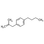 structure of CAS# 852336-30-2, 1-Butyl-4-(2-methyl-2-propen-1-yl)benzene;3-(4-n-Butylphenyl)-2-methyl-1-propene