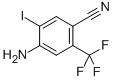 structure of CAS# 852569-35-8, 4-Amino-5-Iodo-2-(Trifluoromethyl)Benzonitrile;4-Amino-5-Iodo-2-(Trifluoromethyl)-Benzenecarbonitrile;4-Amino-5-Iodo-2-(Trifluoromethyl)Benzonitrile