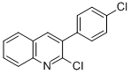 structure of CAS# 85274-81-3, 2-Chloro-3-(4-Chlorophenyl)Quinoline;Zinc00169976;7K-338S