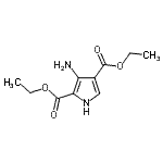 structure of CAS# 853058-40-9, Diethyl 3-amino-1H-pyrrole-2,4-dicarboxylate;2,4-diethyl 3-amino-1H-pyrrole-2,4-dicarboxylate;3-Amino-1H-pyrrole-2,4-dicarboxylic acid diethyl e;Diethyl 3-amino-1H-pyrrole-2,4-dicarboxylate