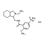 CAS#: 85409-39-8， N-[(2-Ethyloctahydro-1H-isoindol-1-yl)methyl]-2-methoxy-5-sulfamoylbenzamide hydrochloride (1:1)