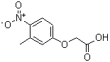 结构式 CAS# 85444-81-1, (3-甲基-4-硝基苯氧基)乙酸