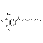 结构式 CAS# 854859-30-6, 乙基5-氧代-5-(2,3,4-三甲氧基苯基)戊酸酯