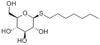 structure of CAS# 85618-20-8, n-Heptyl beta-D-Thioglucopyranoside;Heptyl Β-D-Thioglucopyranoside;HEPTYL B-D-THIOGLUCOPYRANOSIDE;HEPTYL-BETA-D-1-THIOGLUCOSIDE