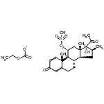 CAS 登录号：85650-69-7， 乙基17-羟基-11alpha-(甲磺酰基氧基)-16beta-甲基孕甾-1,4-二烯-3,20-二酮21-碳酸酯